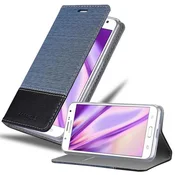 Cadorabo CADORABO Ohišje, združljiv s Samsungom v temno modri barvi - zaščitni pokrov z magnetnim zapiranjem, stoječo funkcijo in režo za kartico, (20565803)
