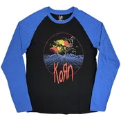 Korn Wireframe Space Black & Blue L Majica