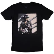 Stevie Ray Vaughan Texas Flood Album Cover Black M Majica