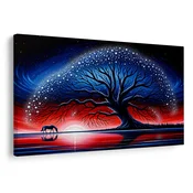 Slika drevo življenja ob sončnem zahodu - 60x40