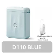 KJB Bluetooth termični tiskalnik nalepk D110, moder, standardni paket