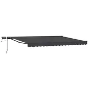 Rucni okvir tende s LED-ima Antracit 5 x 3 m