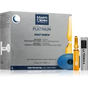 MartiDerm Platinum Night Renew, nočni booster proti staranju v ampulah 10x 2ml