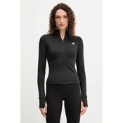 Adidas WE ZP THRU JKT, ženska jakna za fitnes, crna JYE44