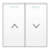 ELEKTRO SMART DESIGN LINE mehanicki modul za prekidac za rolete i zavjese s fluorescentnom idikacijom, bijeli DL-86-CT-WT