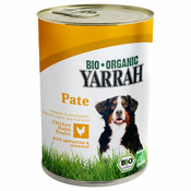 YARRAH pasja hrana BIO PATÉ 6 X 400 G S PIŠČANCEM