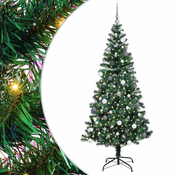 Umjetno predsvijetljeno božicno drvce Zelena 210 cm PVC i metal