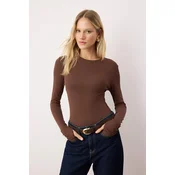 Trendyol Milla ženska bluza Twoaw25Bz00014, braon-braon