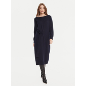 Gaudi Pletena obleka 521FD13001 Mornarsko modra Relaxed Fit