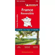 France - reversible - Michelin National Map 722