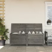 Vidaxl Vrtna škatla za shranjevanje antracitna 150x50x56,5 cm jelka