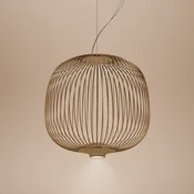 Foscarini Spokes 2 LED viseča svetilka z možnostjo zatemnitve bakrena - Dnevna soba/jedilnica - Dizajn - baker - Kovina