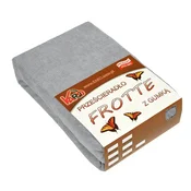 shumee Prześcieradło frotte z gumkš 70x160 szare 060 KARO
