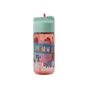 Stor Plastenka z izvlečno slamico MINNIE MOUSE, prozorna, Tritan, 430ml, 74436