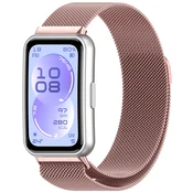 Kovinski pas Techsuit W009 za Huawei Band 11/Band 11 Pro - rose gold
