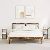 vidaXL Nočna omarica 2 pcs Dimljeni oreh 25,5 x 22 x 49,5 cm