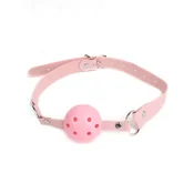Pink kugla za usta sa rupicama C81727-3