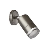 Ideus Zunanja vrtna stenska svetilka, mat krom, IP54, 35W, TERRACE, SPT, GU10, INOX, 03568