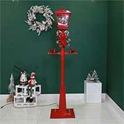 Ulicna Lampa Sa Snegom i Melodijama 180 cm Red Monti