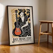 Wallity Dekorativna uramljena slika, 55x75cm, Šarena