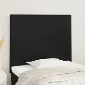 vidaXL vidaXL Posteljno vzglavje 2 kosa črno 100x5x78/88 cm umetno usnje, (20792677)