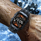 OUKITEL BT20 black-orange Smart Watch Sport Rugged 350mAh/Heart rate/SpO2/Accelerometer/crno narandasti