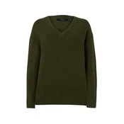 VERO MODA Pulover VMILSE temno zelena