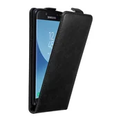 Cadorabo Cadorabo Ohišje, združljivo z Samsung Galaxy J7 2017 v nočna črna - Zaščitni ovitek v obliki flipa z magnetnim zapiranjem, (20566518)