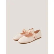 Monsoon Children Baletanke za devojcice Pearly Pom Flower Balleri, Roze