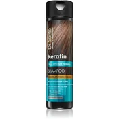 Dr. Santé Keratin regeneracijski in vlažilni šampon za krhke lase brez sijaja  250 ml