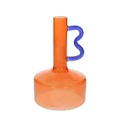ANDREA FONTEBASSO Vaza Design Art h19cm/oranžna/borosilikatno steklo