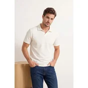 Trendyol Muška majica Tmnss26Po00034, Krem