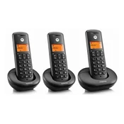 MOTOROLA E203 bežični telefon, DECT, crna