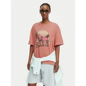 Roxy Majica Talloversize Washed ERJZT06081 Svetlo oranžna Loose Fit