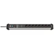 BRENNENSTUHL Brennenstuhl 1391010800 razdelilna letev s prenapetostno zaščito aluminij (eloksiran)\, črna vtičnica 1 kos, (20641571)
