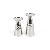 GINER Y COLOMER Komplet dveh svečnikov iz sijočega aluminija, (22147697)