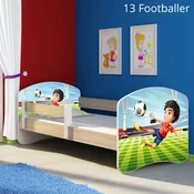 Djecji krevet ACMA s motivom, bocna sonoma 140x70 cm 13 Footballer