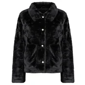 Only ONLMILLA FAUX FUR JACKET Črna