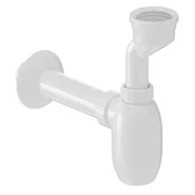 Odvodnik za pisoarje z gumijastim tulcem, DN40, bel - Bruckner - 24 - Plastika - 14