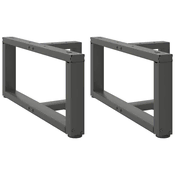 Noge za klub stolic T-oblika 2 kom antracit 70x25x(30-31) cm celik