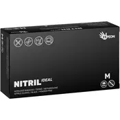 Espeon Nitril Ideal3 Black rokavice iz nitrila brez pudra velikost M 100 kos