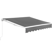 Stezna tenda - za balkon/terasu - rucna - 200 x 250 cm - UV otporna - antracit siva