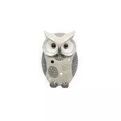 Sigma Dekorativna figura Sova LH-945, 14 cm, Siva