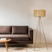 Aberto Design Podna lampa Fisco 02, 155 cm, E27, Zlatne boje