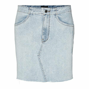 Vero Moda Žensko krilo VMROSIE 10282620 Light Blue Denim (Velikost XS)