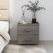 Vidaxl vidaXL HAMAR Nočna omarica svetlo siva 40x35x44,5 cm borov les