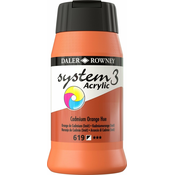 Daler Rowney System3 Akrilna barva Cadmium Orange Hue 500 ml 1 kos