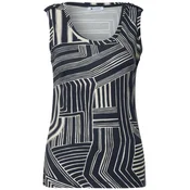 STREET ONE Top kremna / temno modra