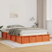 vidaXL vidaXL Konstrukcija postelje Voskast rjav 120 x 190 cm, (5000127570)