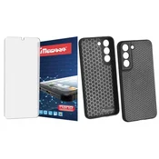 shumee MEGARA hibridno zaščitno steklo + ovitek za ohišje za Samsung GALAXY S22